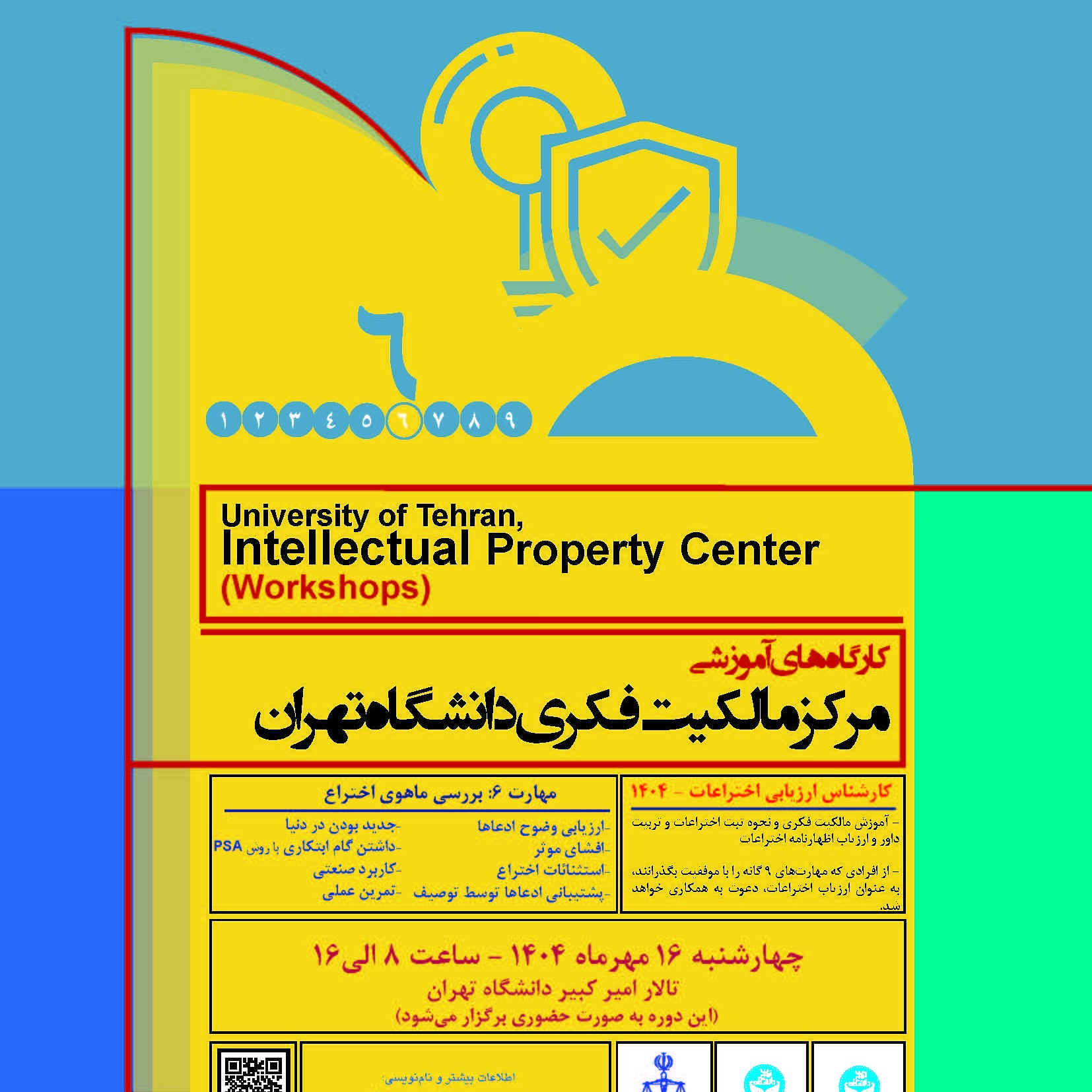 کارگاه آموزشی مالکیت فکری - مهارت ۶ (بررسی ماهوی اختراع)